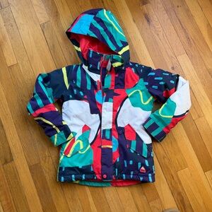 Burton multicolored ski coat